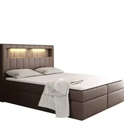 Łóżka Z Zagłówkiem|Łóżka Z Pojemnikiem>Gruszka Łóżko kontynentalne 200x200 beżowe ADAM