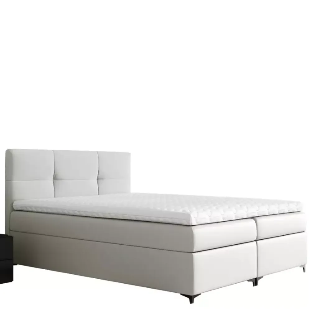 Łóżka Młodzieżowe|Łóżka Na Nóżkach>Gruszka Łóżko Kontynentalne 140x200 beżowe BORYS