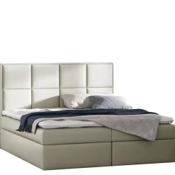 Łóżka Z Zagłówkiem|Łóżka Z Pojemnikiem>Gruszka Łóżko Kontynentalne 160x200 beżowe GUSTAW