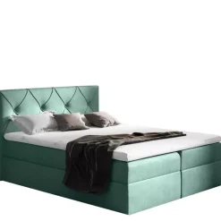 Łóżka Młodzieżowe|Łóżka Z Zagłówkiem>Gruszka Łóżko Kontynentalne 140x200 białe COLIN