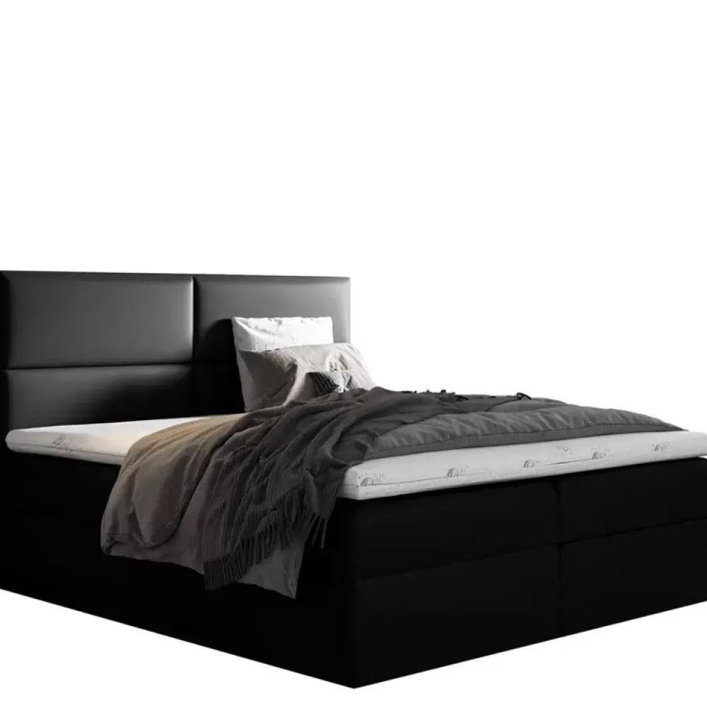 Łóżka Z Zagłówkiem|Łóżka Z Pojemnikiem>Gruszka Łóżko Kontynentalne 160x200 białe SAMUEL