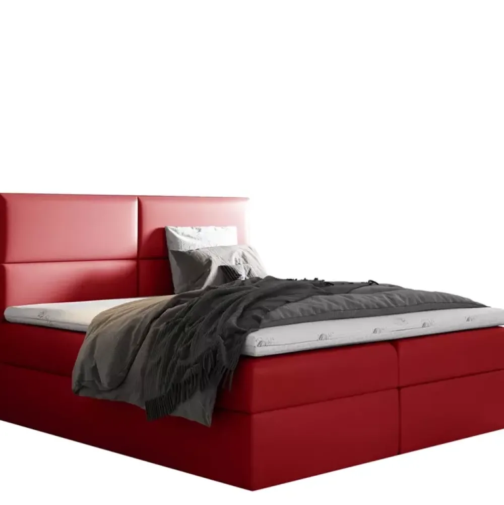 Łóżka Z Zagłówkiem|Łóżka Z Pojemnikiem>Gruszka Łóżko Kontynentalne 160x200 białe SAMUEL