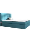 Łóżka Młodzieżowe|Łóżka Z Zagłówkiem>Gruszka Łóżko Kontynentalne 120x200 błękitne LUDWIK