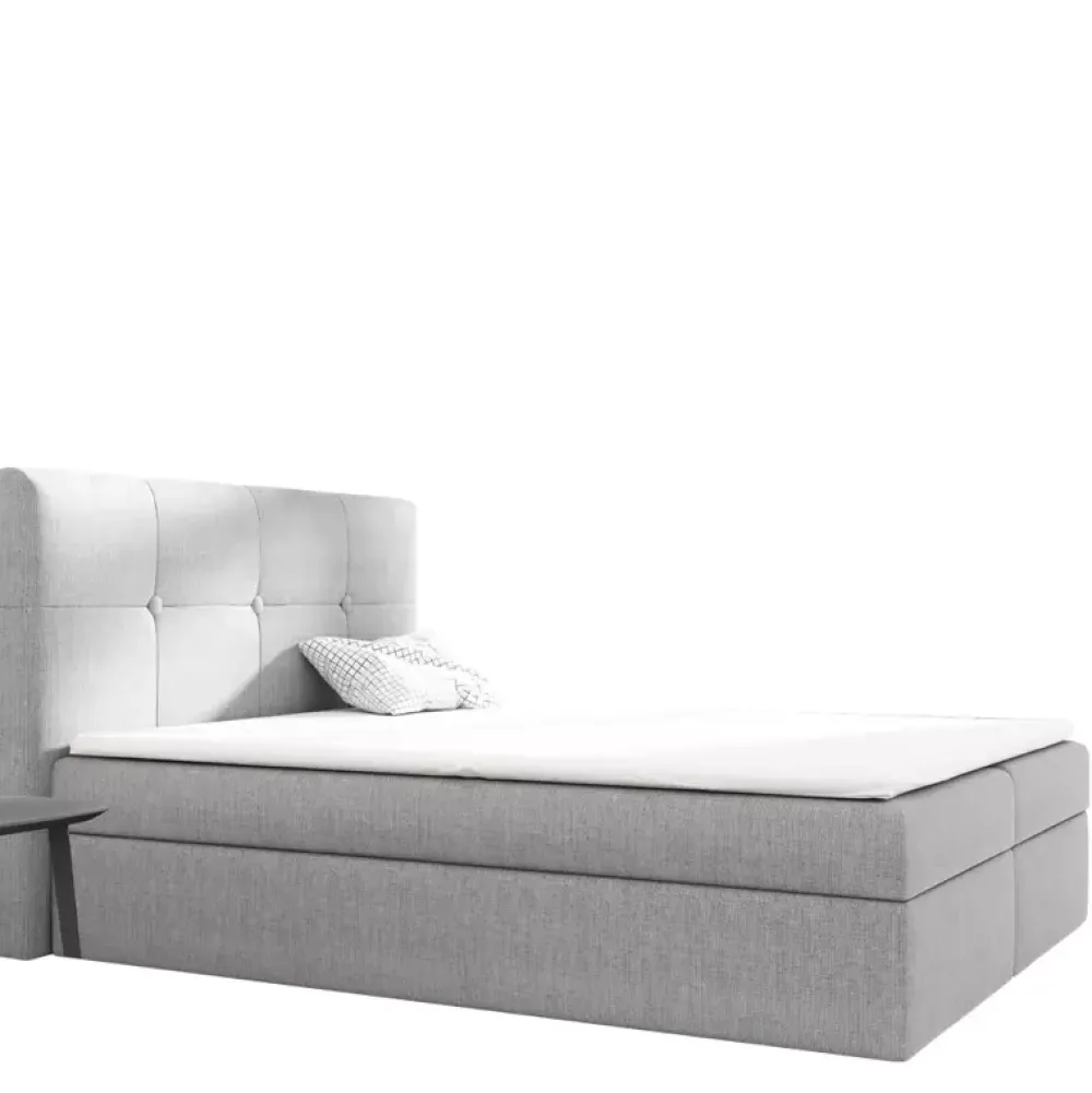 Łóżka Młodzieżowe|Łóżka Z Zagłówkiem>Gruszka Łóżko Kontynentalne 120x200 błękitne LUDWIK