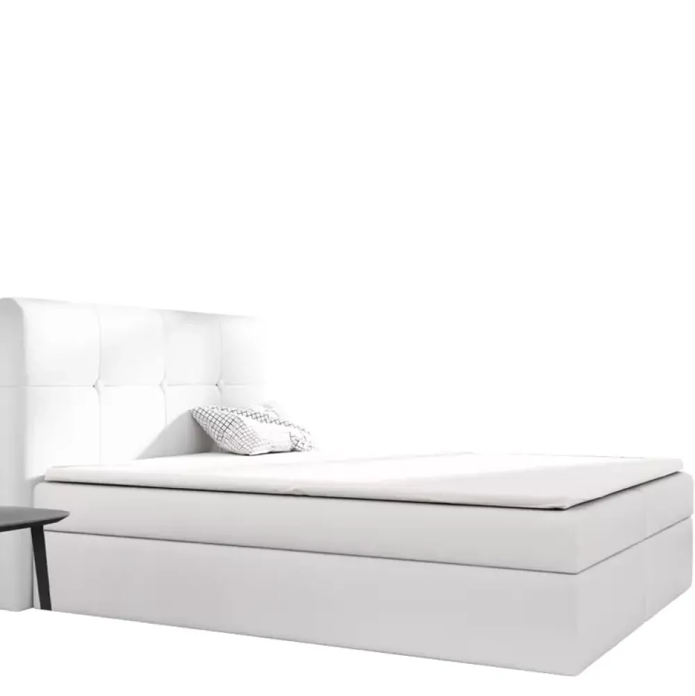 Łóżka Młodzieżowe|Łóżka Z Zagłówkiem>Gruszka Łóżko Kontynentalne 120x200 błękitne LUDWIK