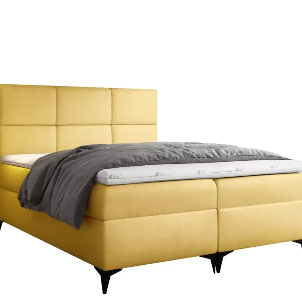 Łóżka Młodzieżowe|Łóżka Na Nóżkach>Gruszka Łóżko Kontynentalne 120x200 błękitne FELIX