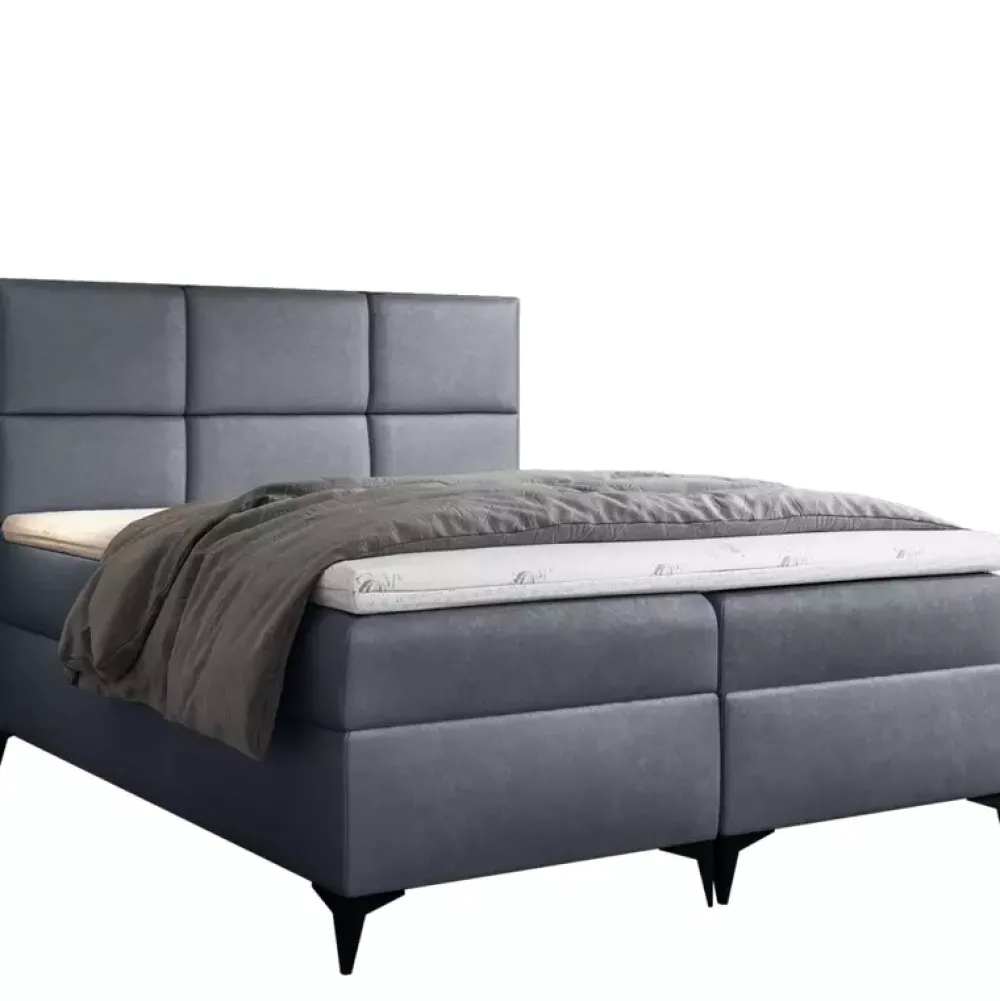 Łóżka Młodzieżowe|Łóżka Na Nóżkach>Gruszka Łóżko Kontynentalne 120x200 błękitne FELIX