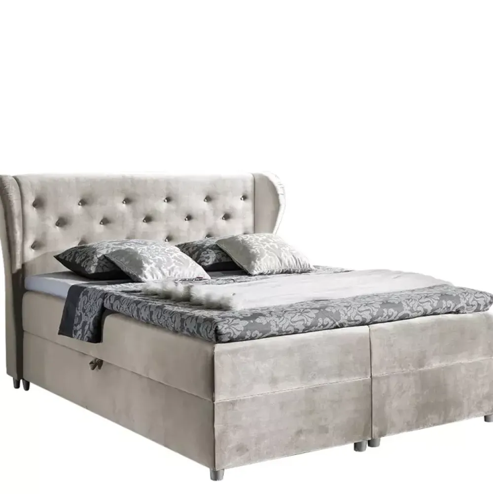 Łóżka Młodzieżowe|Łóżka Z Zagłówkiem>Gruszka Łóżko Kontynentalne 120x200 brązowe PIOTR