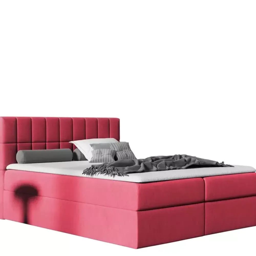 Łóżka Z Zagłówkiem|Łóżka Z Pojemnikiem>Gruszka Łóżko Kontynentalne 180x200 brązowe KEVIN