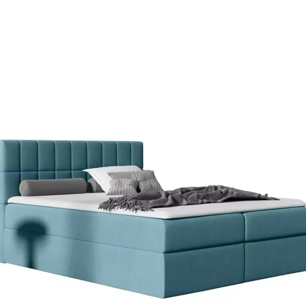 Łóżka Z Zagłówkiem|Łóżka Z Pojemnikiem>Gruszka Łóżko Kontynentalne 180x200 brązowe KEVIN