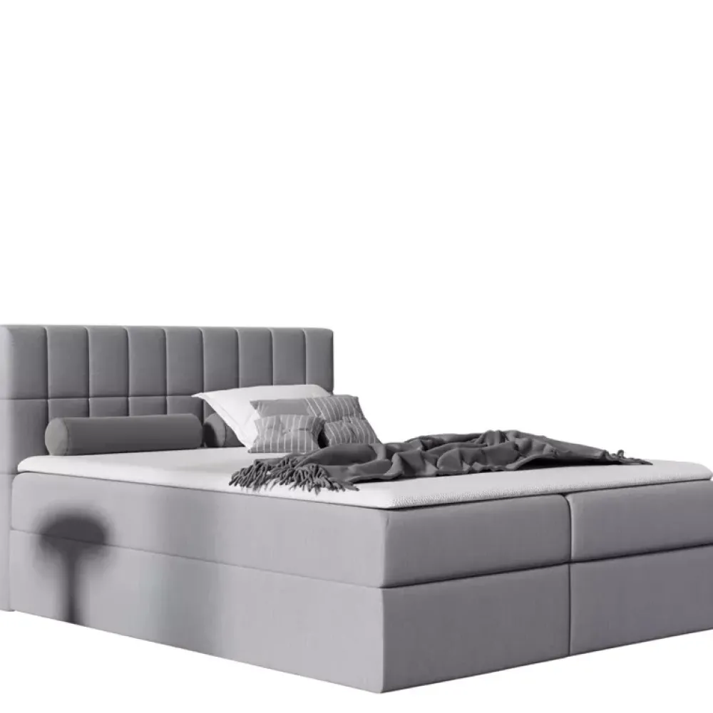 Łóżka Z Zagłówkiem|Łóżka Z Pojemnikiem>Gruszka Łóżko Kontynentalne 180x200 brązowe KEVIN