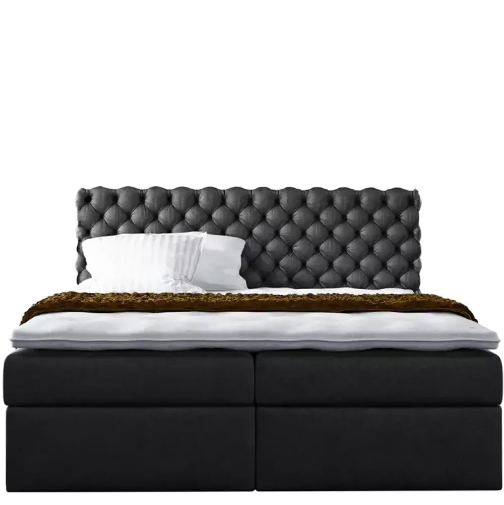 Łóżka Z Zagłówkiem|Łóżka Z Pojemnikiem>Gruszka Łóżko Kontynentalne 160x200 brązowe PAWEŁ