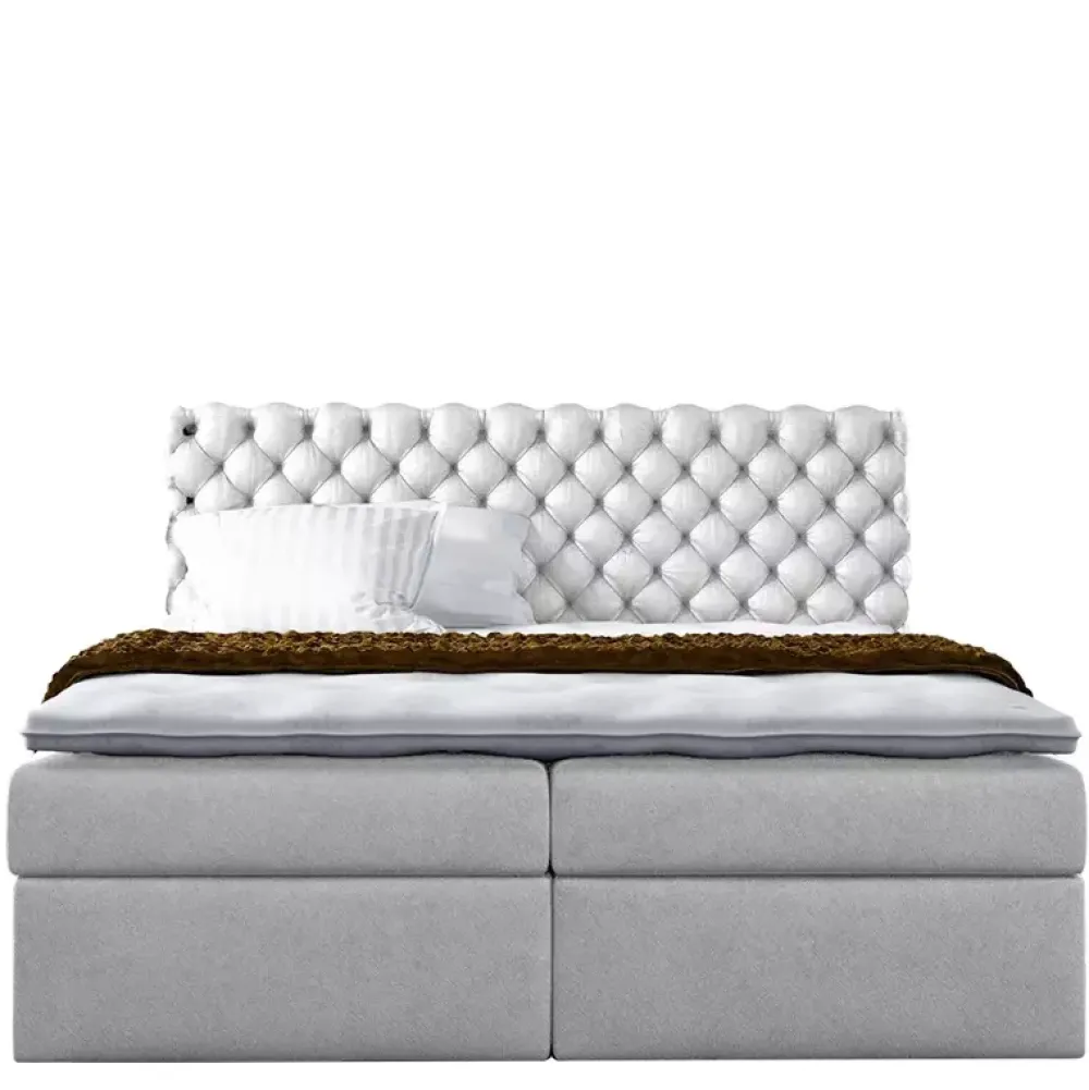 Łóżka Z Zagłówkiem|Łóżka Z Pojemnikiem>Gruszka Łóżko Kontynentalne 160x200 brązowe PAWEŁ