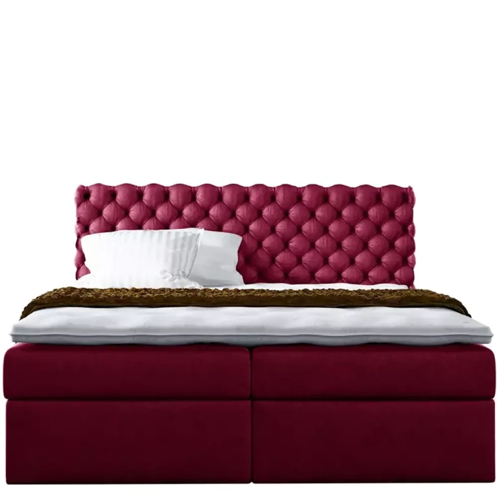 Łóżka Z Zagłówkiem|Łóżka Z Pojemnikiem>Gruszka Łóżko Kontynentalne 160x200 brązowe PAWEŁ