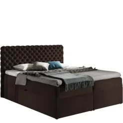 Łóżka Z Zagłówkiem|Łóżka Z Pojemnikiem>Gruszka Łóżko Kontynentalne 160x200 brązowe CYRYL