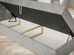 Łóżka Małżeńskie|Łóżka Ze Stelażem></noscript>Riban Łóżko kontynentalne 160x200 cm pikowane z pojemnikiem BILD