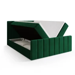 Meble Młodzieżowe|Łóżka Młodzieżowe>BROMARKT Łóżko kontynentalne 140x200 cm z pojemnikiem DENVER DUO zielone