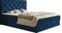 Łóżka Małżeńskie|Łóżka Ze Stelażem>Riban Łóżko kontynentalne 160x200 cm z pojemnikiem na pościel JAMAL