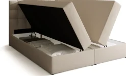 Łóżka Małżeńskie|Łóżka Ze Stelażem>BROMARKT Łóżko kontynentalne 160x200 cm z pojemnikiem DETROIT pikowany zagłówek