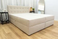 Łóżka Małżeńskie|Łóżka Ze Stelażem></noscript>BROMARKT Łóżko kontynentalne 160x200 cm z pojemnikiem DETROIT pikowany zagłówek