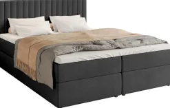 Łóżka Małżeńskie|Łóżka Ze Stelażem>BROMARKT Łóżko kontynentalne 160x200 cm z pojemnikiem DREAM czarne