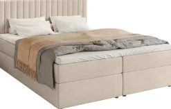 Łóżka Małżeńskie|Łóżka Ze Stelażem>BROMARKT Łóżko kontynentalne 180x200 cm z pojemnikiem DREAM beż