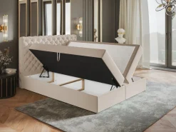 Łóżka Młodzieżowe|Łóżka Ze Stelażem>Riban Łóżko kontynentalne 120x200 cm z pojemnikiem na pościel BROLY