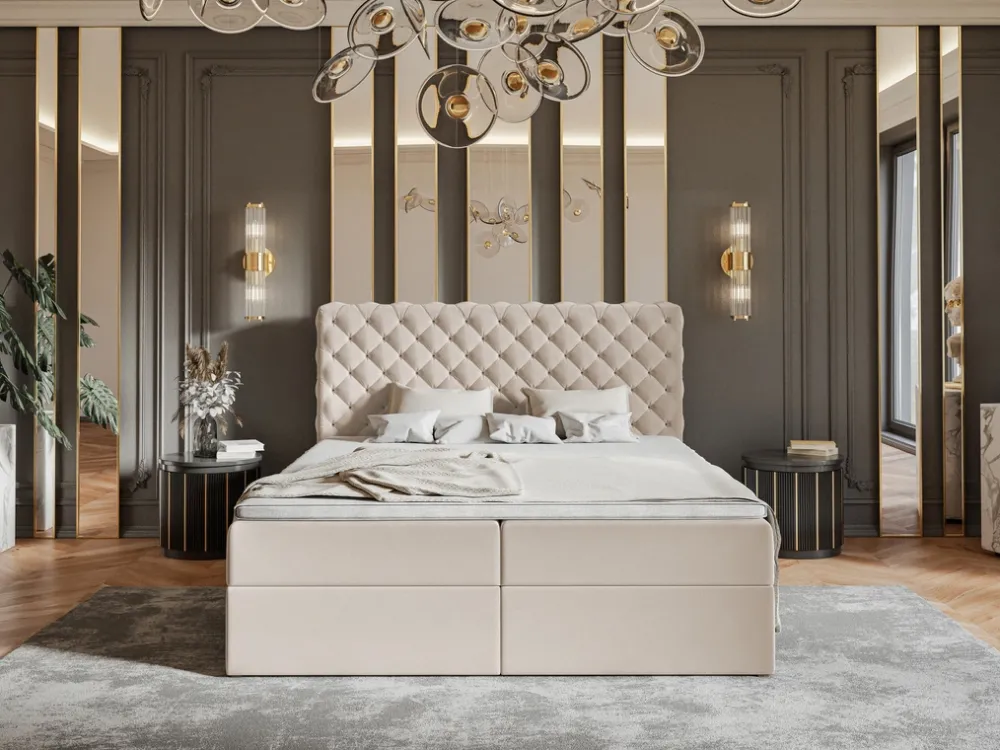 Łóżka Młodzieżowe|Łóżka Ze Stelażem>Riban Łóżko kontynentalne 120x200 cm z pojemnikiem na pościel BROLY