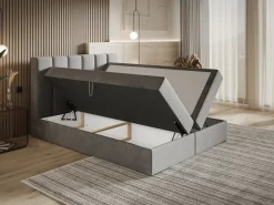 Łóżka Młodzieżowe|Łóżka Ze Stelażem>Riban Łóżko kontynentalne 120x200 cm z pojemnikiem na pościel OWEL