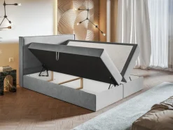 Łóżka Młodzieżowe|Łóżka Ze Stelażem>Riban Łóżko kontynentalne 120x200 cm z pojemnikiem na pościel BETKA