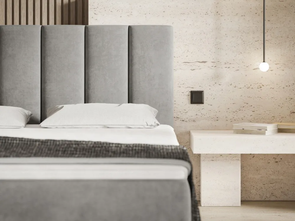 Łóżka Małżeńskie|Łóżka Ze Stelażem>Riban Łóżko kontynentalne 160x200 cm z pojemnikiem OWEL