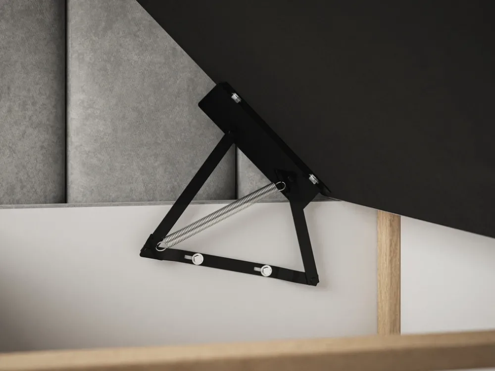 Łóżka Małżeńskie|Łóżka Ze Stelażem>Riban Łóżko kontynentalne 160x200 cm z pojemnikiem OWEL