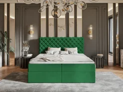 Łóżka Młodzieżowe|Łóżka Ze Stelażem></noscript>Riban Łóżko kontynentalne 140x200 cm z pojemnikiem na pościel BROLY