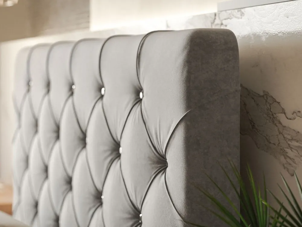 Łóżka Młodzieżowe|Łóżka Z Zagłówkiem>Riban Łóżko kontynentalne 120x200 cm z pojemnikiem na pościel JAMAL