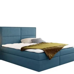 Łóżka Z Pojemnikiem|Łóżka Czarne>Gruszka Łóżko Kontynentalne 200x200 czarne GABRIEL