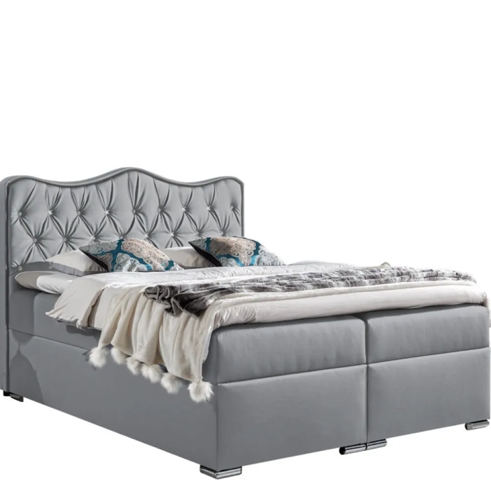 Łóżka Młodzieżowe|Łóżka Z Pojemnikiem>Gruszka Łóżko Kontynentalne 120x200 czarne STEFAN