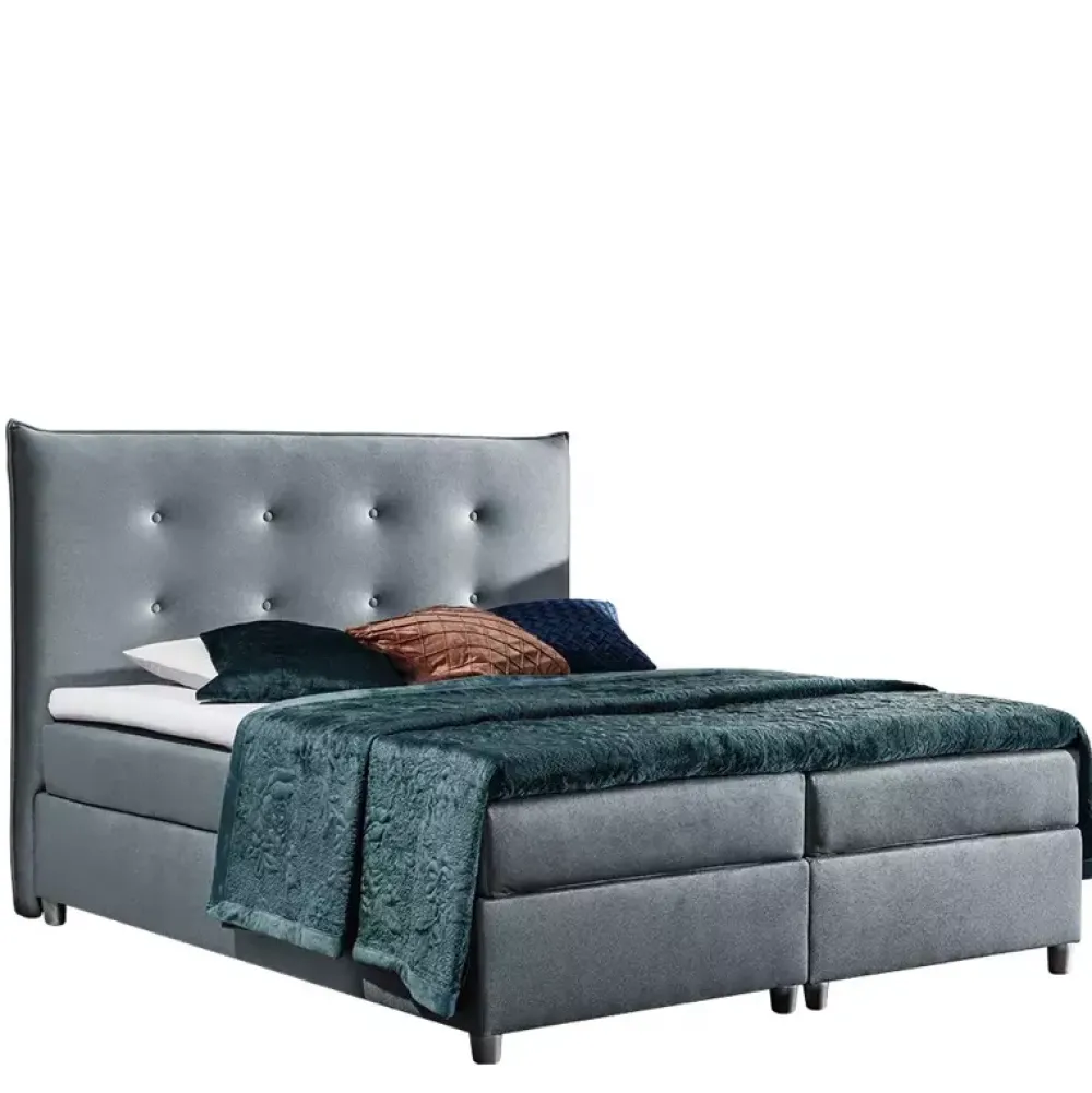 Łóżka Na Nóżkach|Łóżka Czarne>Gruszka Łóżko Kontynentalne 180x200 czarne PROT