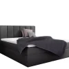 Łóżka Z Zagłówkiem|Łóżka Z Pojemnikiem>Gruszka Łóżko Kontynentalne 140x200 czarne SERGIO