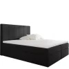 Łóżka Młodzieżowe|Łóżka Z Pojemnikiem>Gruszka Łóżko Kontynentalne 140x200 czarne BRAYAN