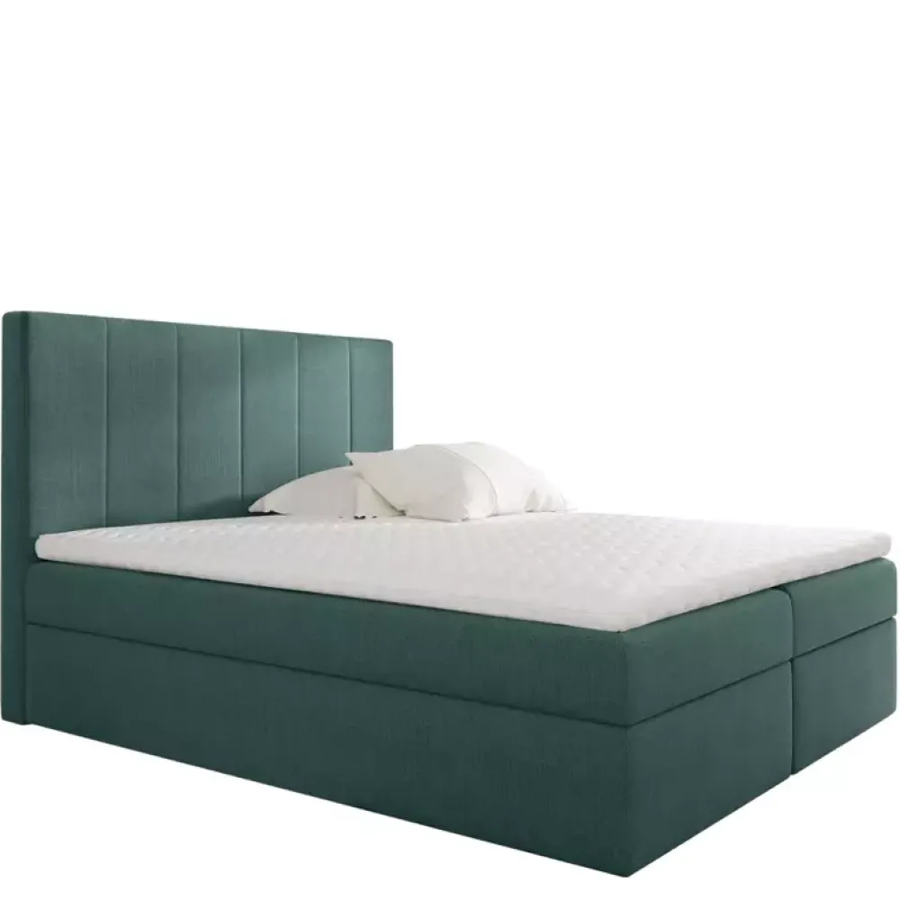 Łóżka Młodzieżowe|Łóżka Z Pojemnikiem>Gruszka Łóżko Kontynentalne 140x200 czarne BRAYAN