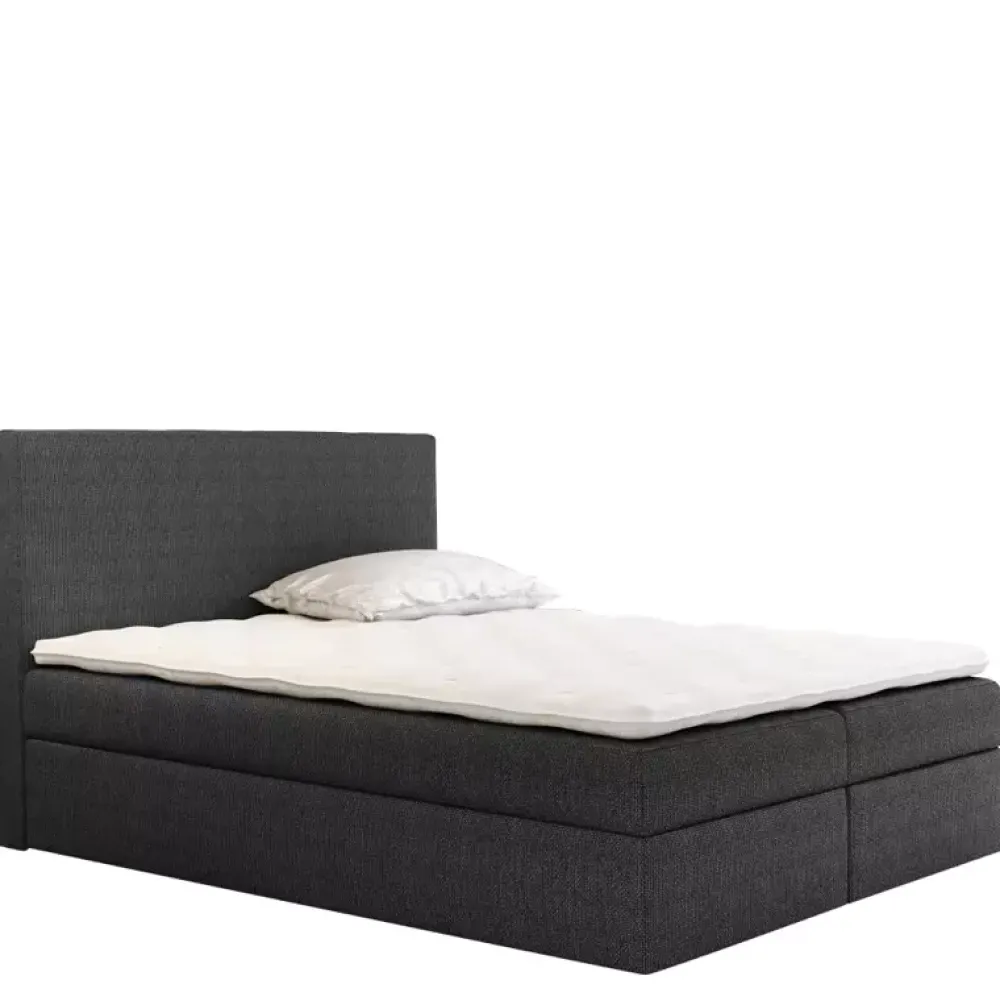 Łóżka Z Pojemnikiem|Łóżka Czarne>Gruszka Łóżko kontynentalne 160x200 czarne BEN
