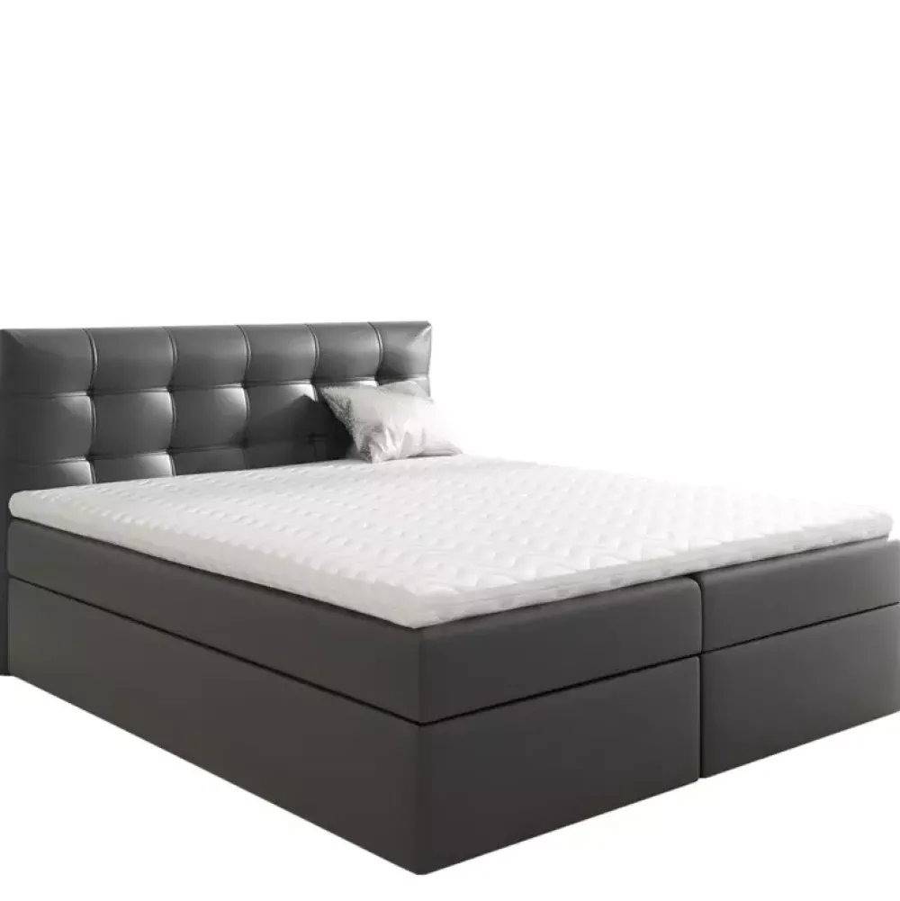 Łóżka Młodzieżowe|Łóżka Z Pojemnikiem>Gruszka Łóżko Kontynentalne 140x200 czarne TOM 1