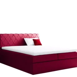 Łóżka Z Zagłówkiem|Łóżka Z Pojemnikiem>Gruszka Łóżko Kontynentalne 160x200 czerwone PHILIP