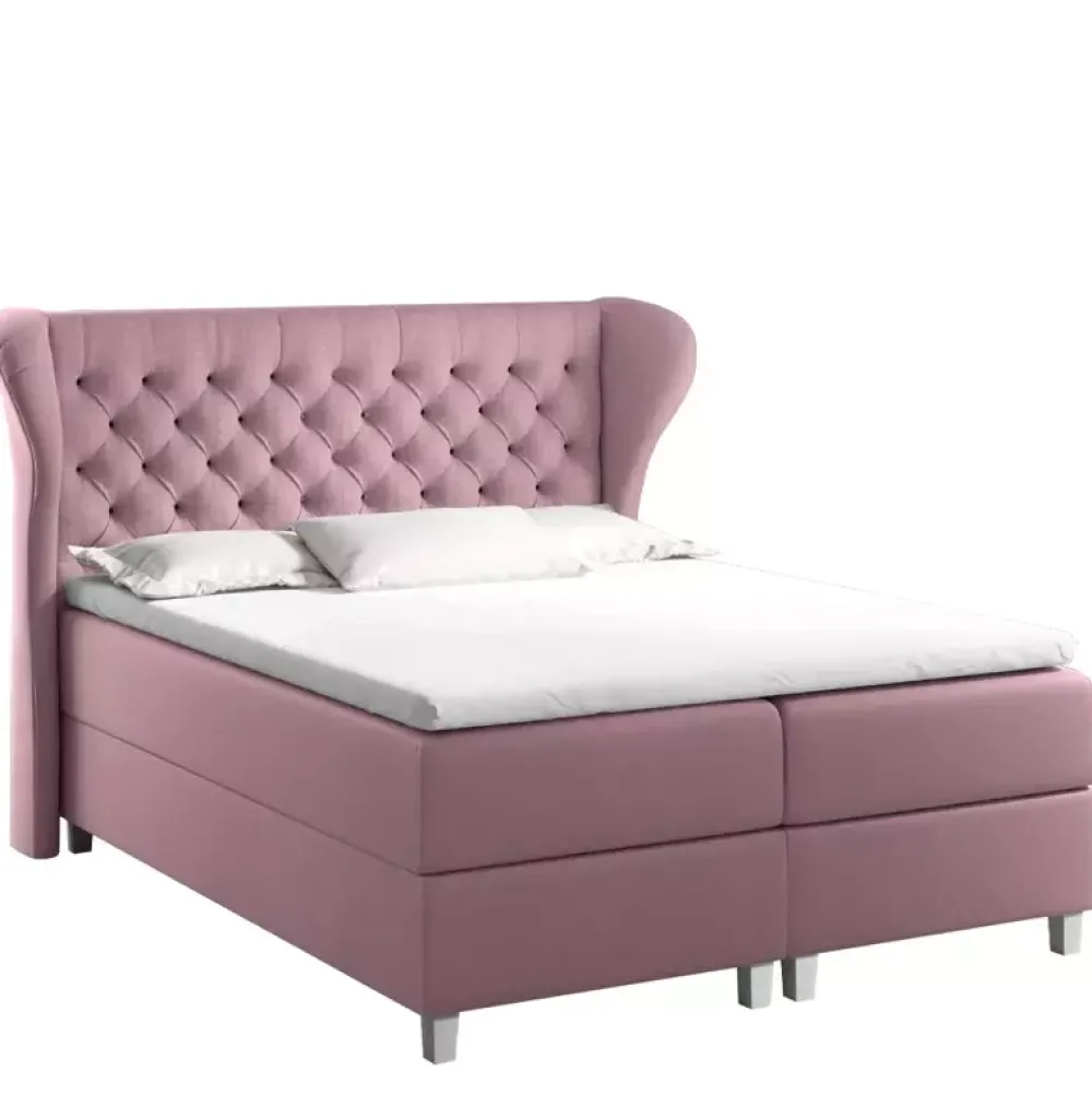 Łóżka Młodzieżowe|Łóżka Na Nóżkach>Gruszka Łóżko Kontynentalne 140x200 czerwona JEREMI