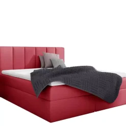 Łóżka Z Pojemnikiem|Łóżka Dwuosobowe>Gruszka Łóżko Kontynentalne 160x200 czerwone SERGIO