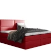 Łóżka Młodzieżowe|Łóżka Z Zagłówkiem>Gruszka Łóżko Kontynentalne 140x200 czerwone SAMUEL