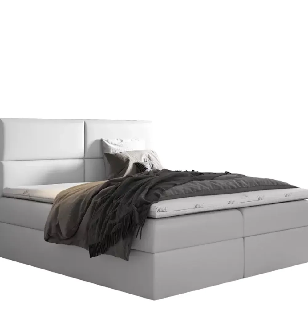 Łóżka Młodzieżowe|Łóżka Z Zagłówkiem>Gruszka Łóżko Kontynentalne 140x200 czerwone SAMUEL