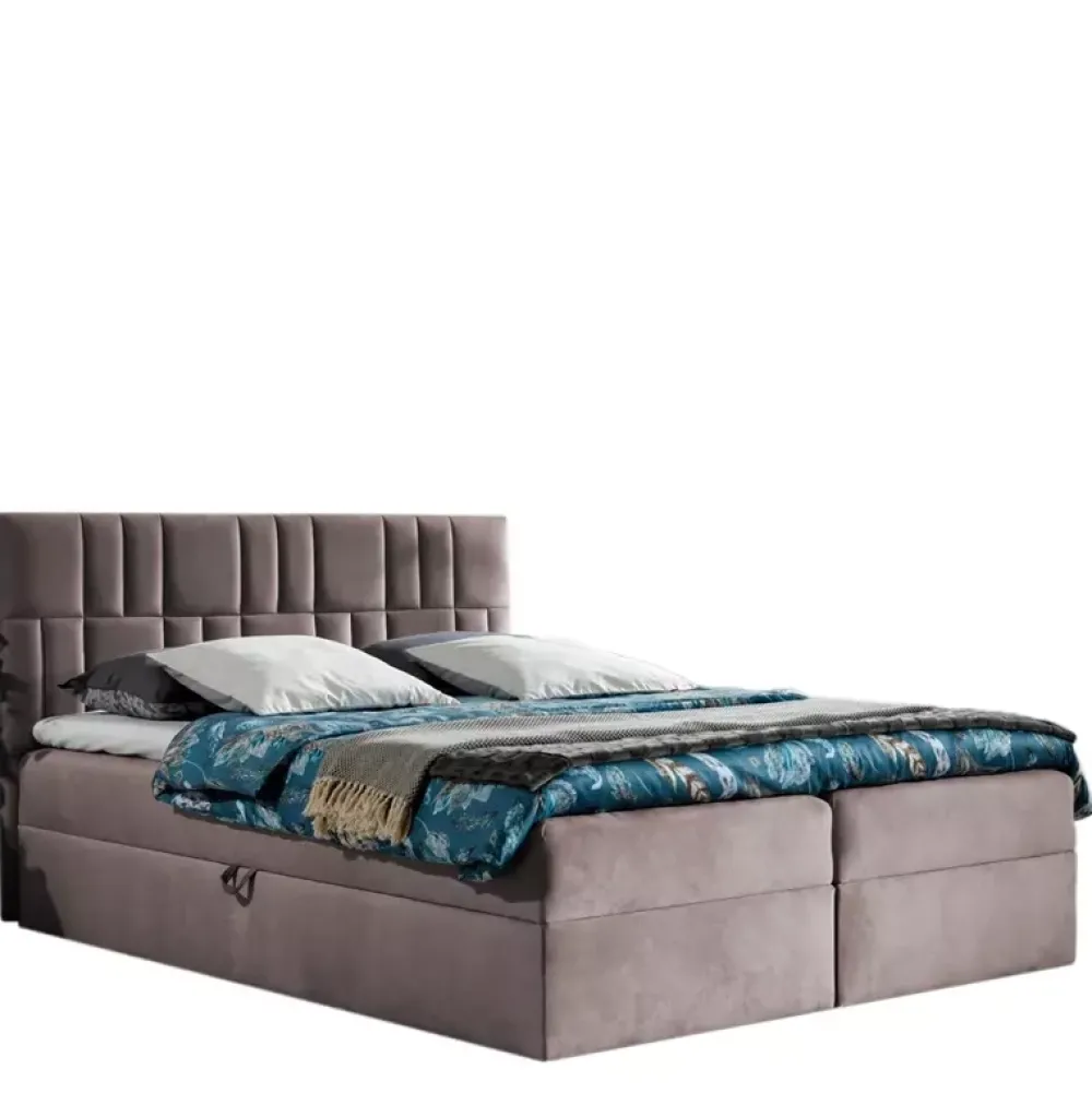 Łóżka Młodzieżowe|Łóżka Z Pojemnikiem>Gruszka Łóżko Kontynentalne 140x200 czerwone TOM 3