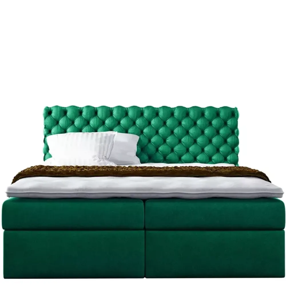 Łóżka Z Zagłówkiem|Łóżka Z Pojemnikiem>Gruszka Łóżko Kontynentalne 180x200 czerwone PAWEŁ