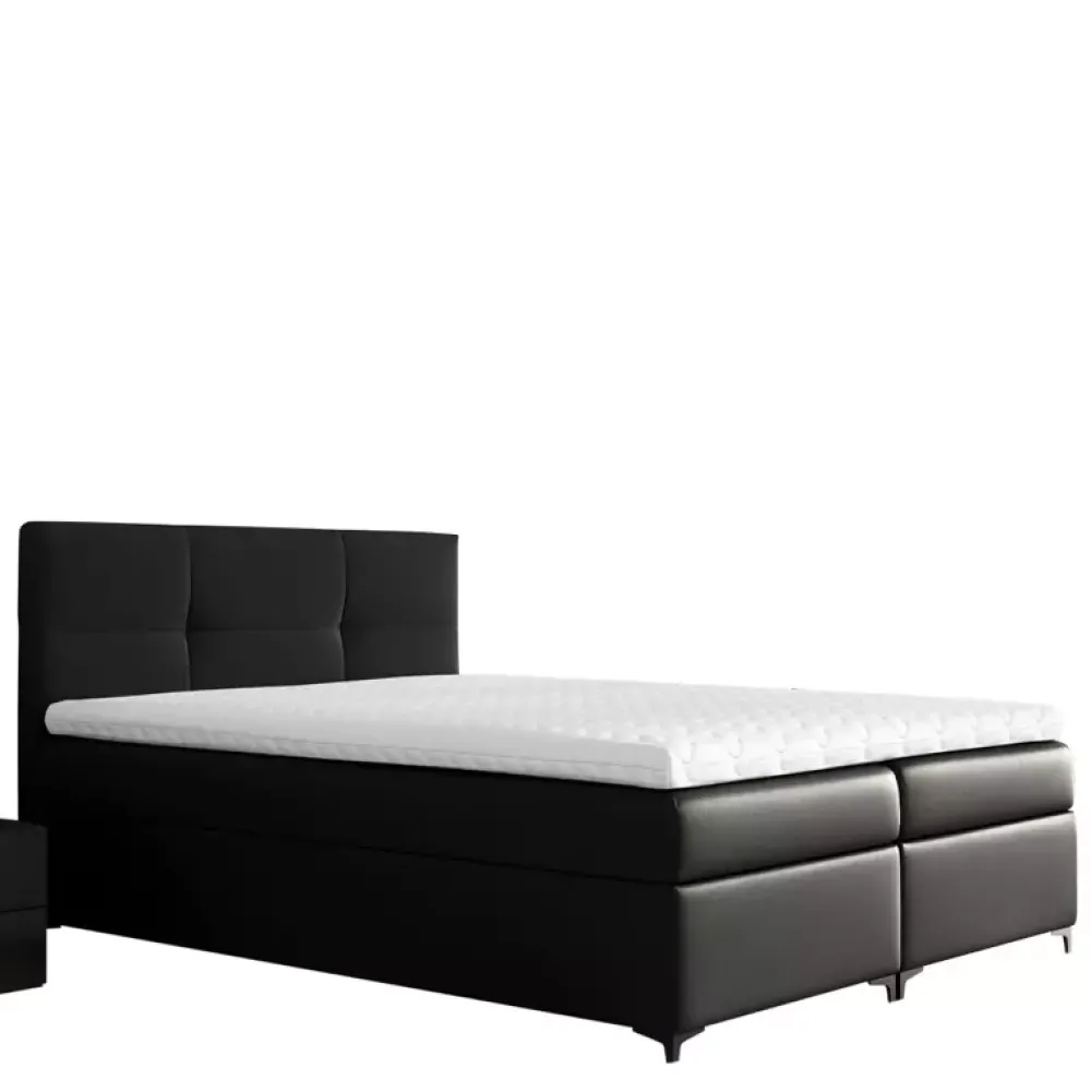 Łóżka Na Nóżkach|Łóżka Z Zagłówkiem>Gruszka Łóżko Kontynentalne 160x200 czerwone BORYS